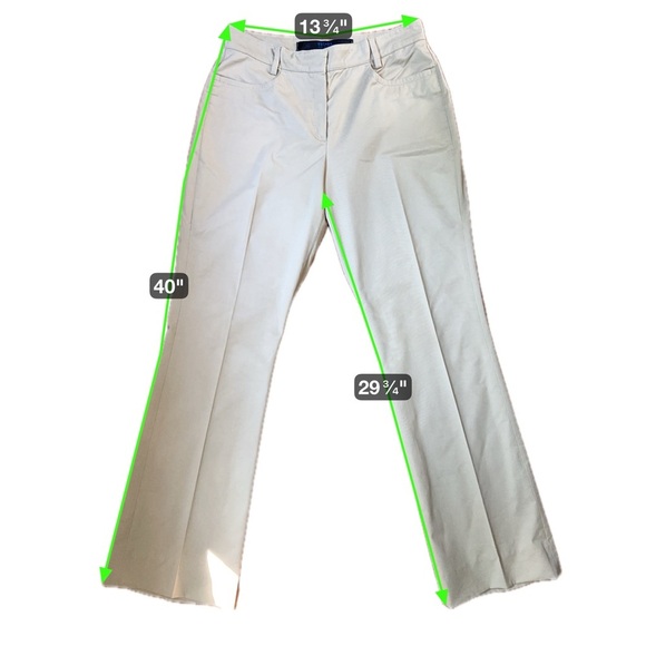 Escada Sport Retro 2000s Beige Bootcut Stretch Pants Women’s Size 40 (US 8) - Picture 11 of 12